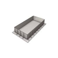Piscina cu structura metalica - set panouri otel 10x5x1.4m SteelPrime