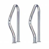 Set 2 manere pentru scara split, AISI-316
